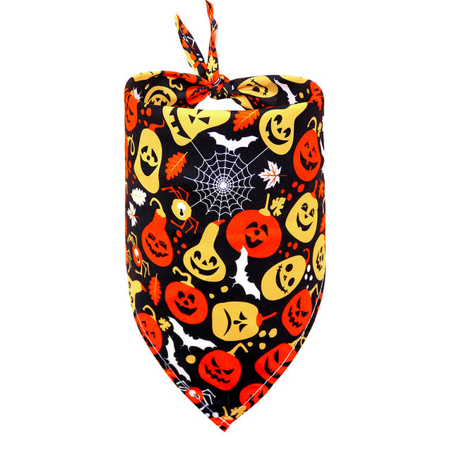 Festive Halloween Dog Bandanas & Bandana