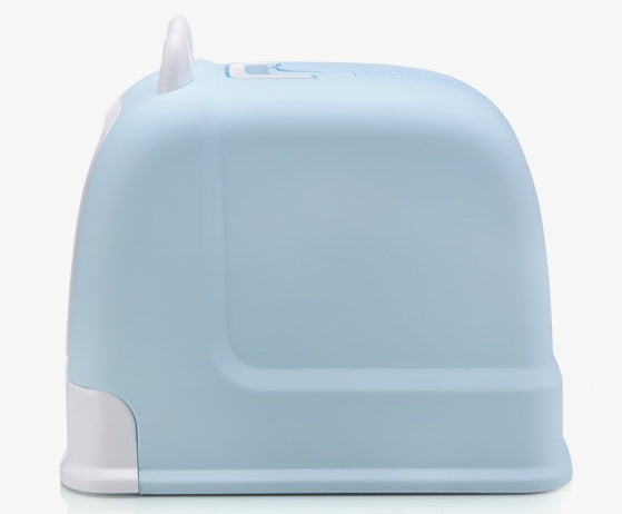 Cat Litter Box Fully Enclosed Front Entry Drawer Style Basin - Detail Angle 4 | Majestic Pet Kingdom
