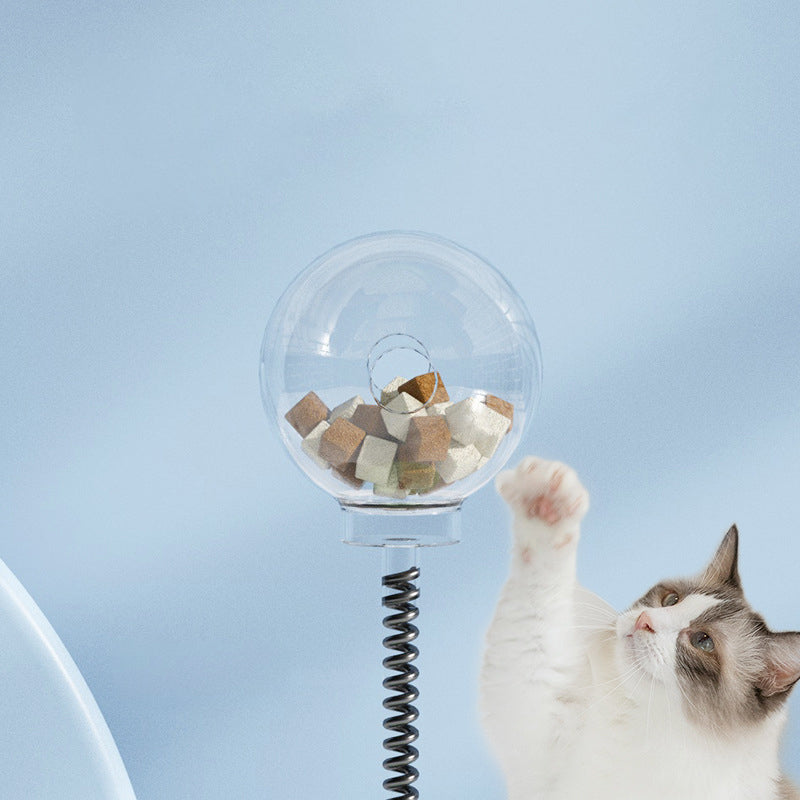Cat Leakage Food 2 In 1 Toys Turntable Ball Toys Kitten Funny