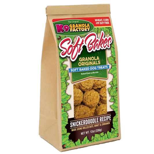 K9 Granola Factory Soft Bakes, Snickerdoodle Recipe Dog Treats (12oz)
