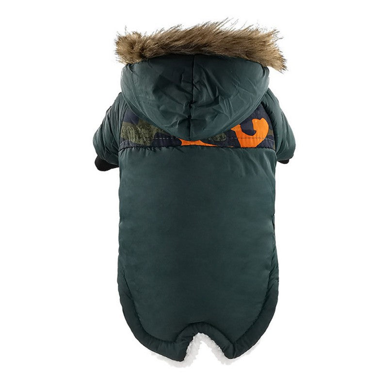Dog Clothes Winter Thickened Warmth Cotton Pet Dogs Coat Jacket - Majestic Pet Kingdom