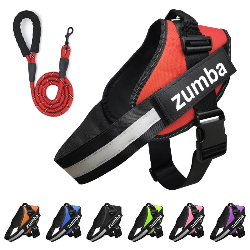 Dog Harness and Leash Set Reflective Breathable Custom Vest