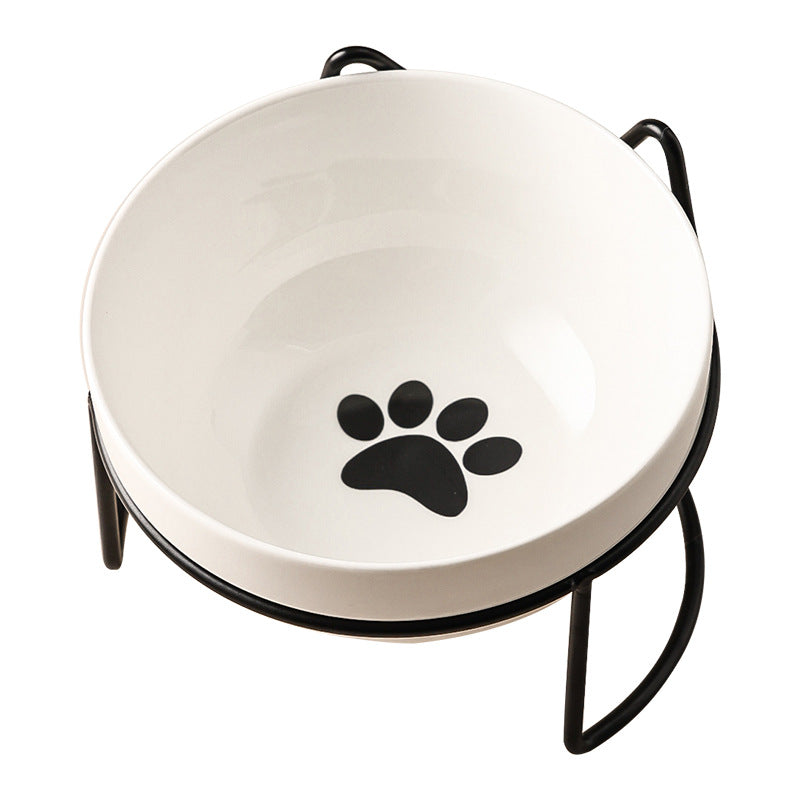 Ceramic Cat Bowl Food Basin Dog Drinking Water - Majestic Pet Kingdom