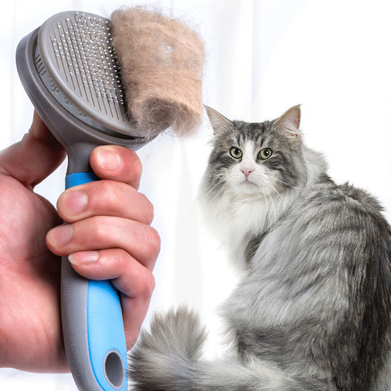 Stainless Steel Needle Bristle Slicker Brush for Cats & Dogs