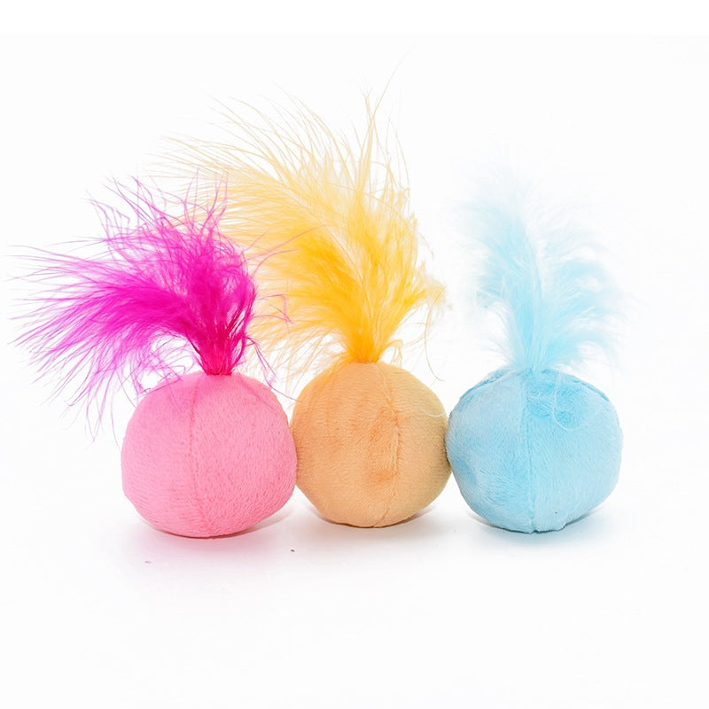 Vocal catnip cat claw toy ball
