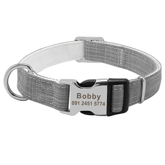 Pet Dog Collar Collar Supplies Large Dog Brand Name Lettering Anti-lost Tag Golden Retriever Dog Brand Identity Card Customization | Purrfect Pet Kingdom