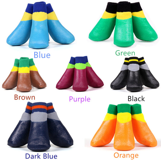 Dog Shoes Waterproof Non-Slip Rubber Sole Boots Large Breeds