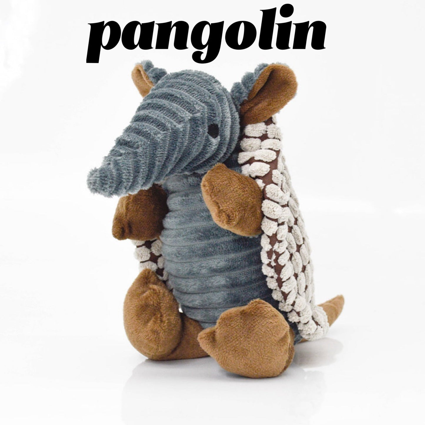 Dog Chew Toy Pangolin Shape Durable Rubber Dental Teething Play - Main Feature View | Majestic Pet Kingdom