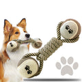 Durable Cotton Rope Tennis Dumbbell Dog Toy