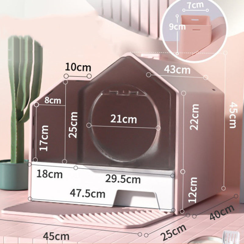 Cat Litter Box Odor-Proof Fully Enclosed Drawer Basin