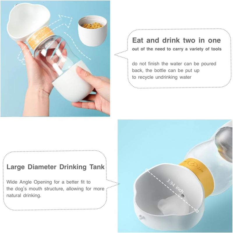Dog Water Bottle For Outdoor Use Portable Companion Cup Plastic Water Bottle Dog Walking Water Feeding Dog Accessories Outdoor - Majestic Pet Kingdom