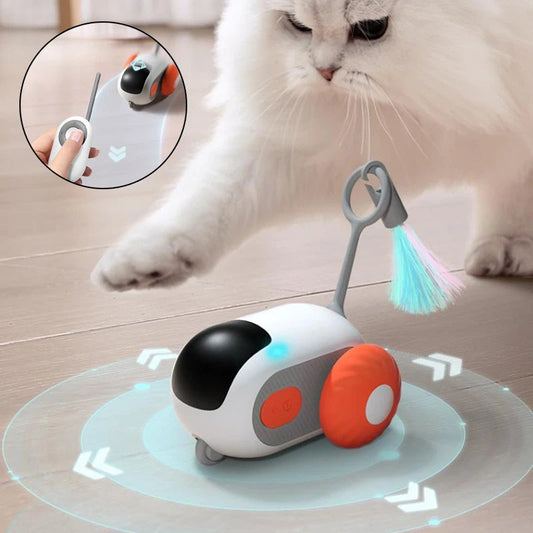 Remote Control Interactive Cat Car Toy USB Charging Chasing Automatic Self-moving Remote Smart Control Car Interactive Cat Toy Pet Products | Purrfect Pet Kingdom