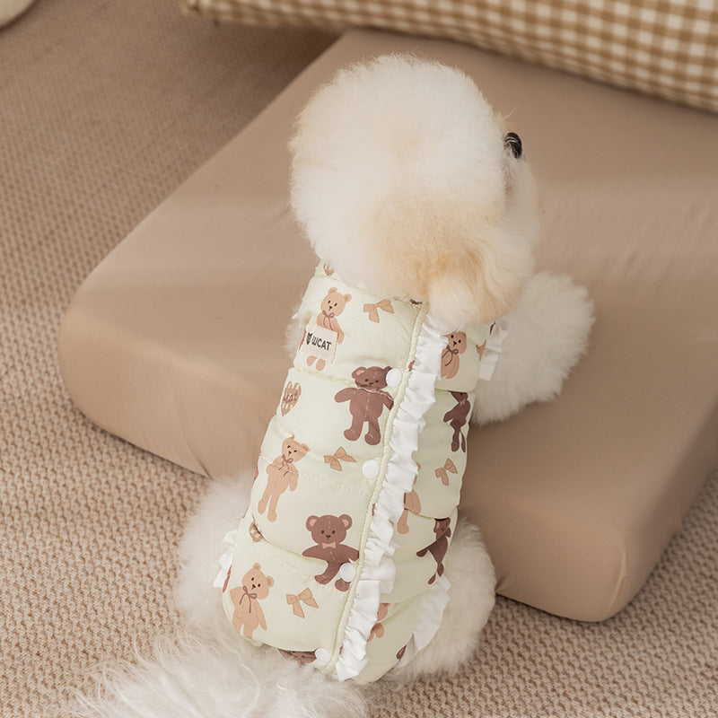 Cute Style Four-legged Fleece Undergarment For Dogs In Autumn And Winter, Warm Pet Clothing For Small Dogs, Puppies And Cats - Majestic Pet Kingdom