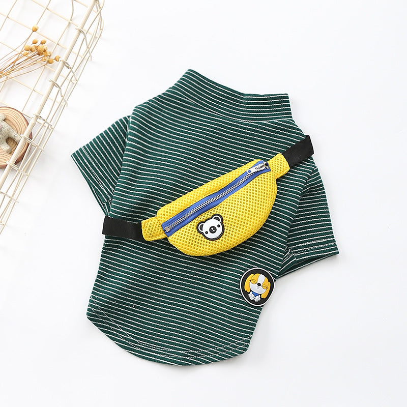 Striped T-Shirt Teddy Dog Pet Costume - Majestic Pet Kingdom