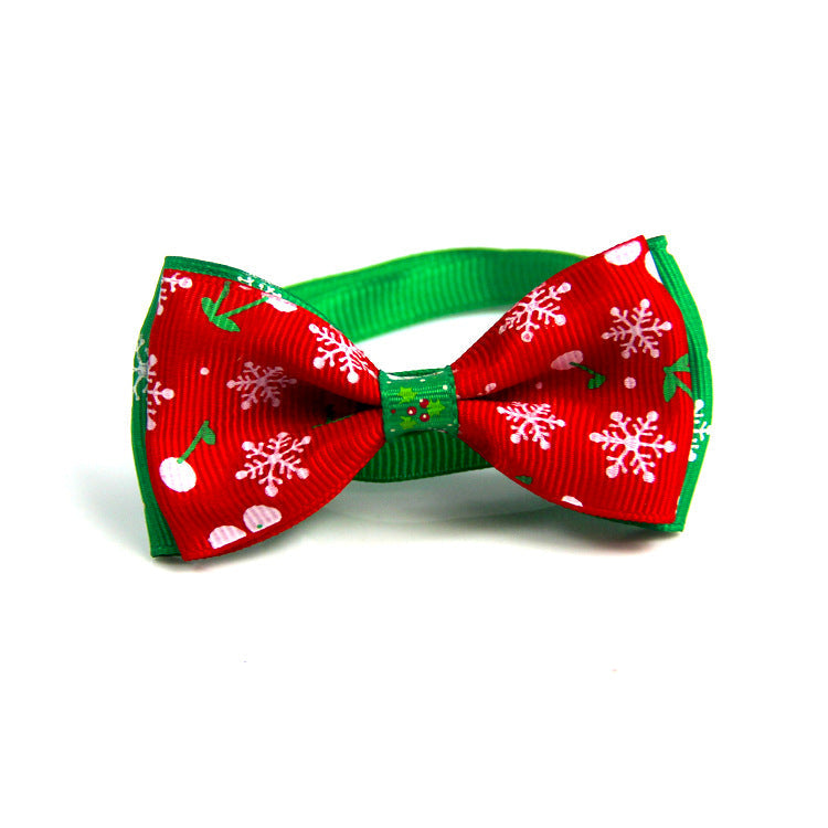 Majestic Pet Kingdom - 1 Pieces Cute Christmas Pet Supplies Handmade Ribbon Dog Bow Ties 8 Colors Cat Neck Tie Dog Accessories View 3