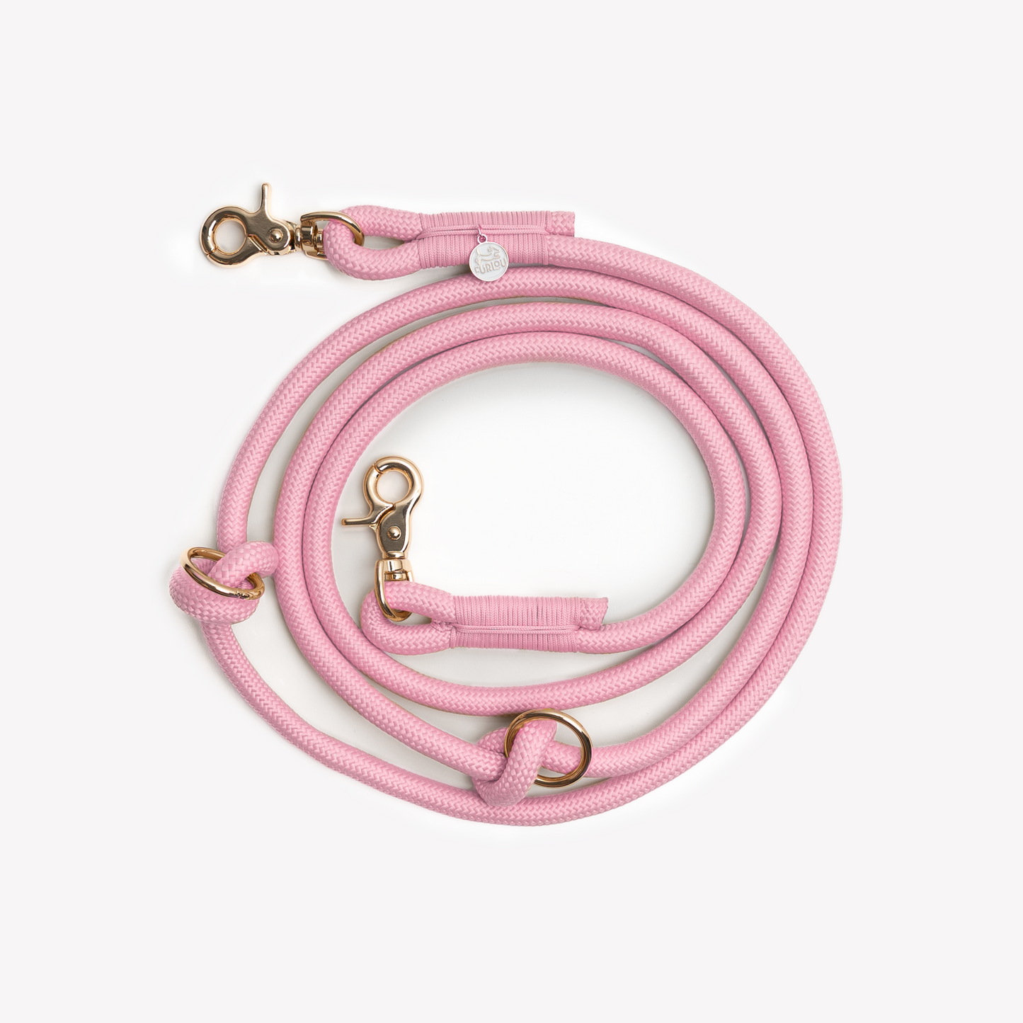 'Pink' - Hands Free Braided Leash | Purrfect Pet Kingdom