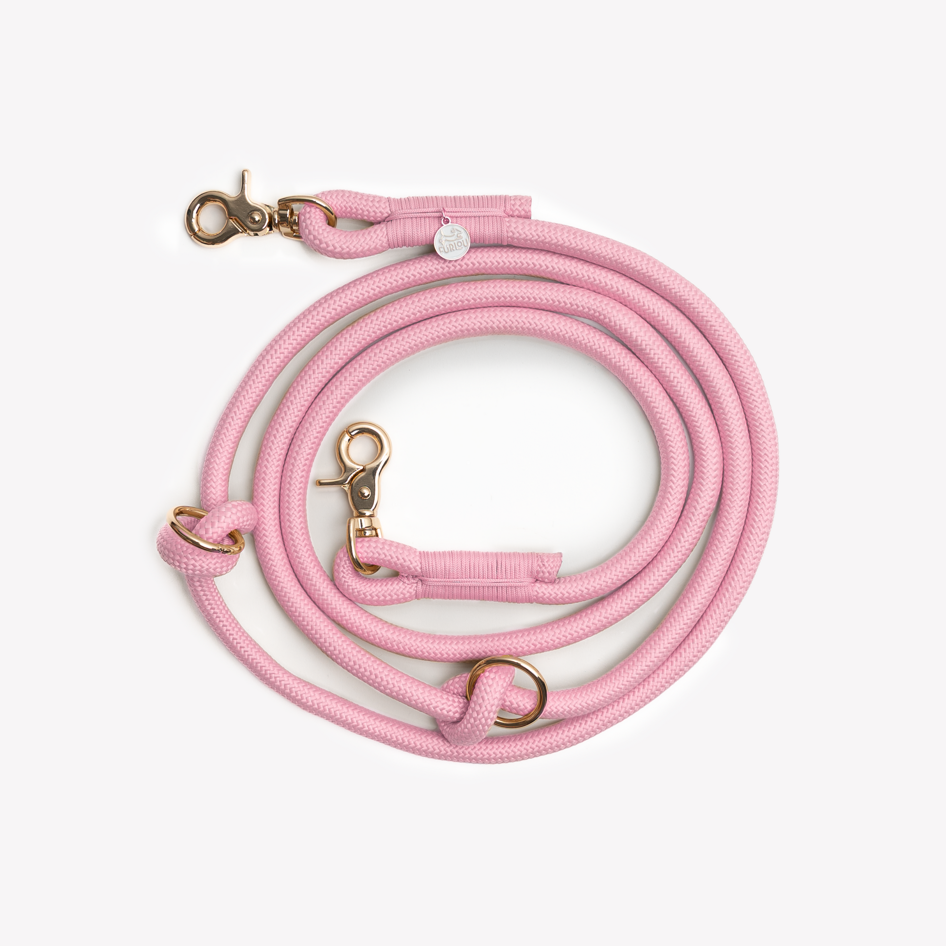 'Pink' - Hands Free Braided Leash | Purrfect Pet Kingdom
