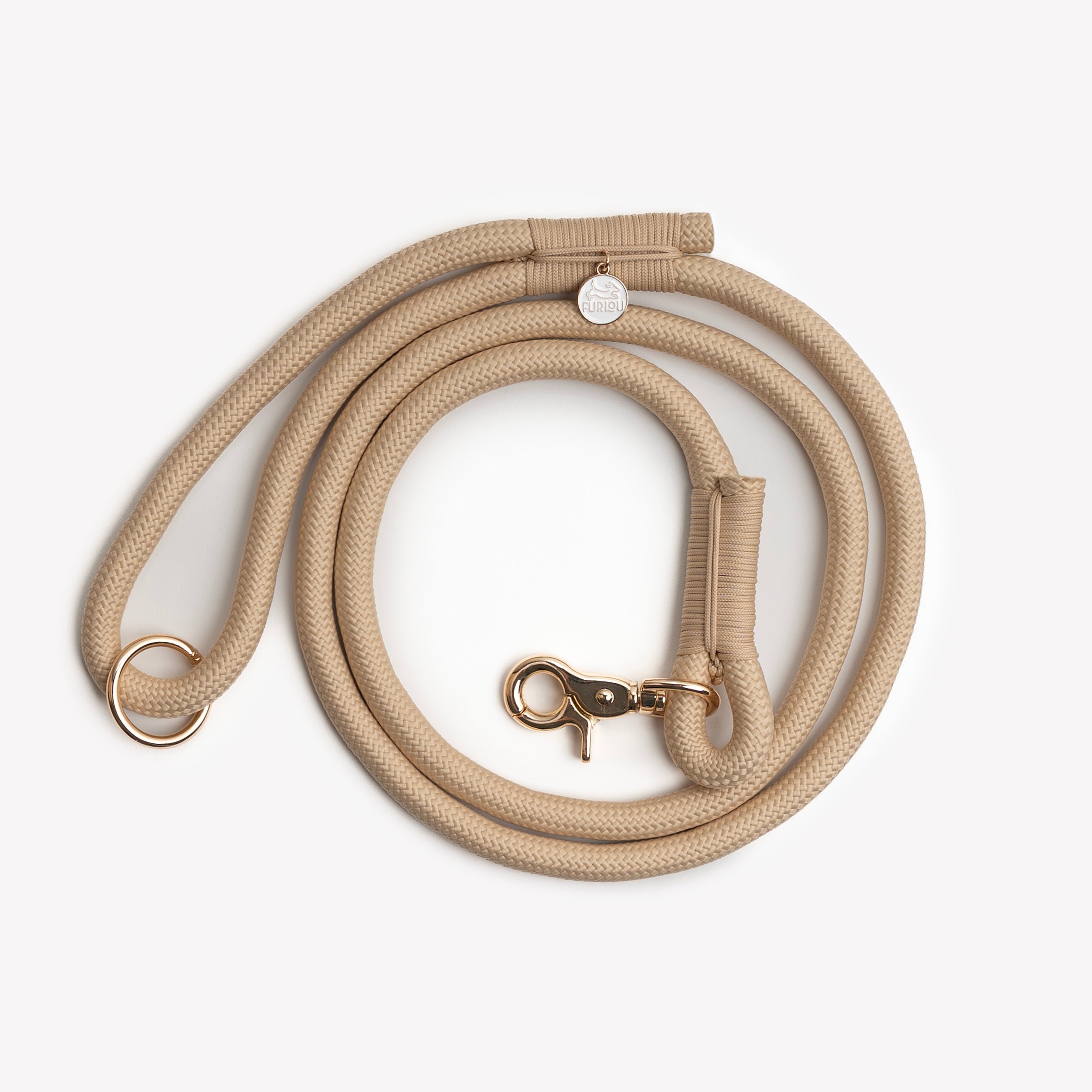 Tan' - Braided Rope Leash - Majestic Pet Kingdom