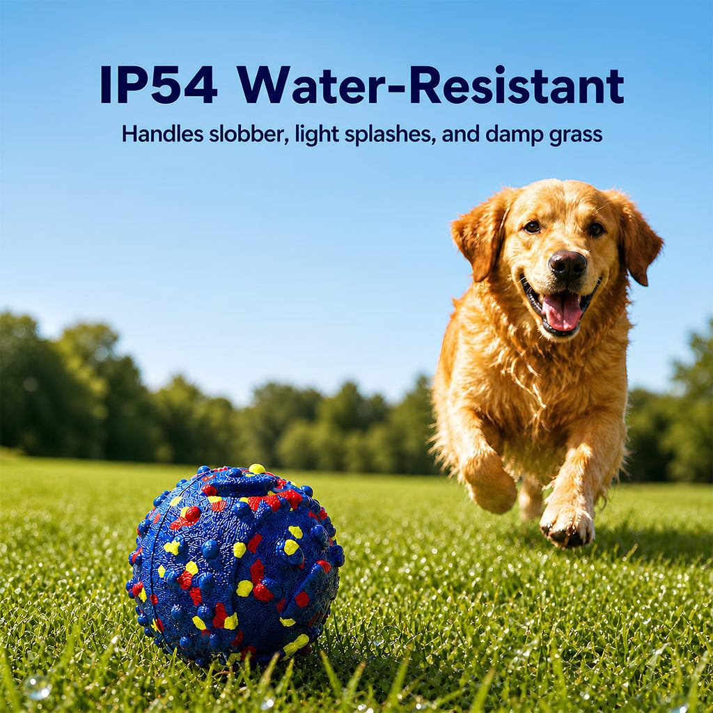 Smart Interactive Dog Toys For Large Dogs, 3.1 Inch Auto Lightweight Moving Dog Toy, Chew-Resistant E-TPU Interactive Dog Ball, IP54 Waterproof, USB-C Rechargeable, Indoor & Outdoor