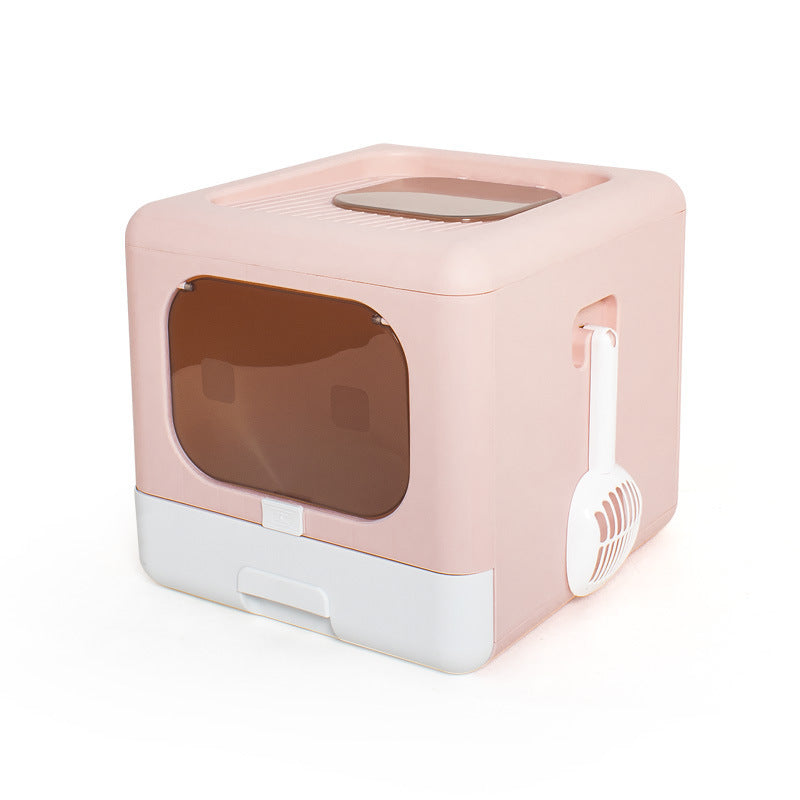 Cat Litter Basin Extra Large Fully Enclosed Double Door