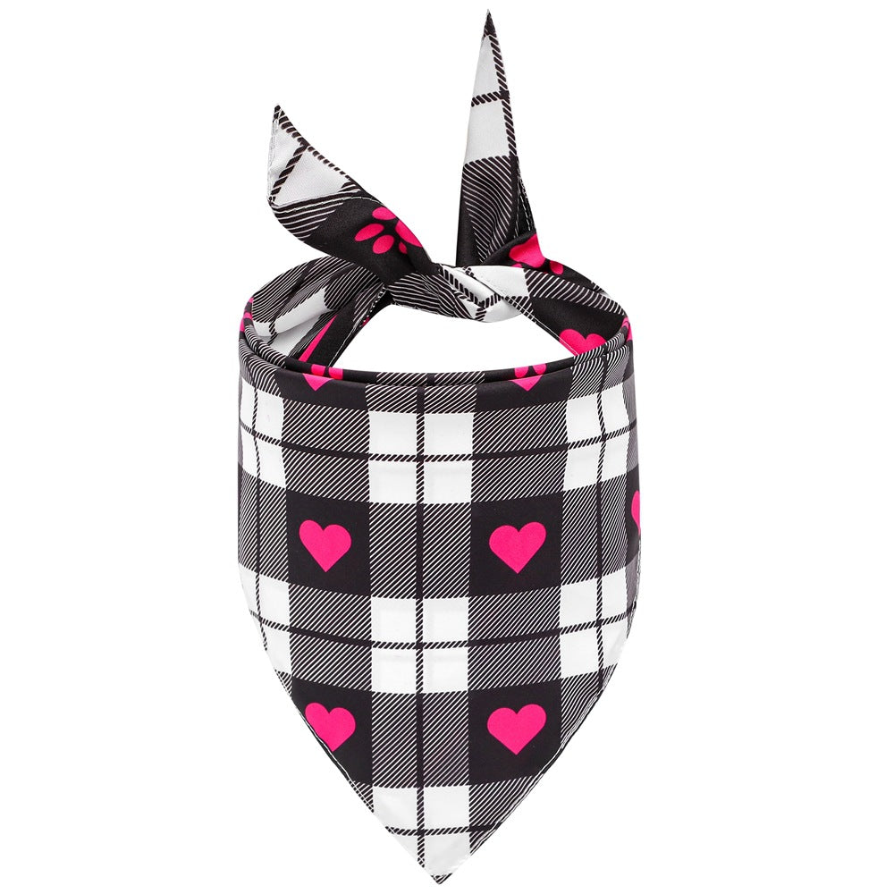 Valentine's Day Printed Dog Bandana & Scarf