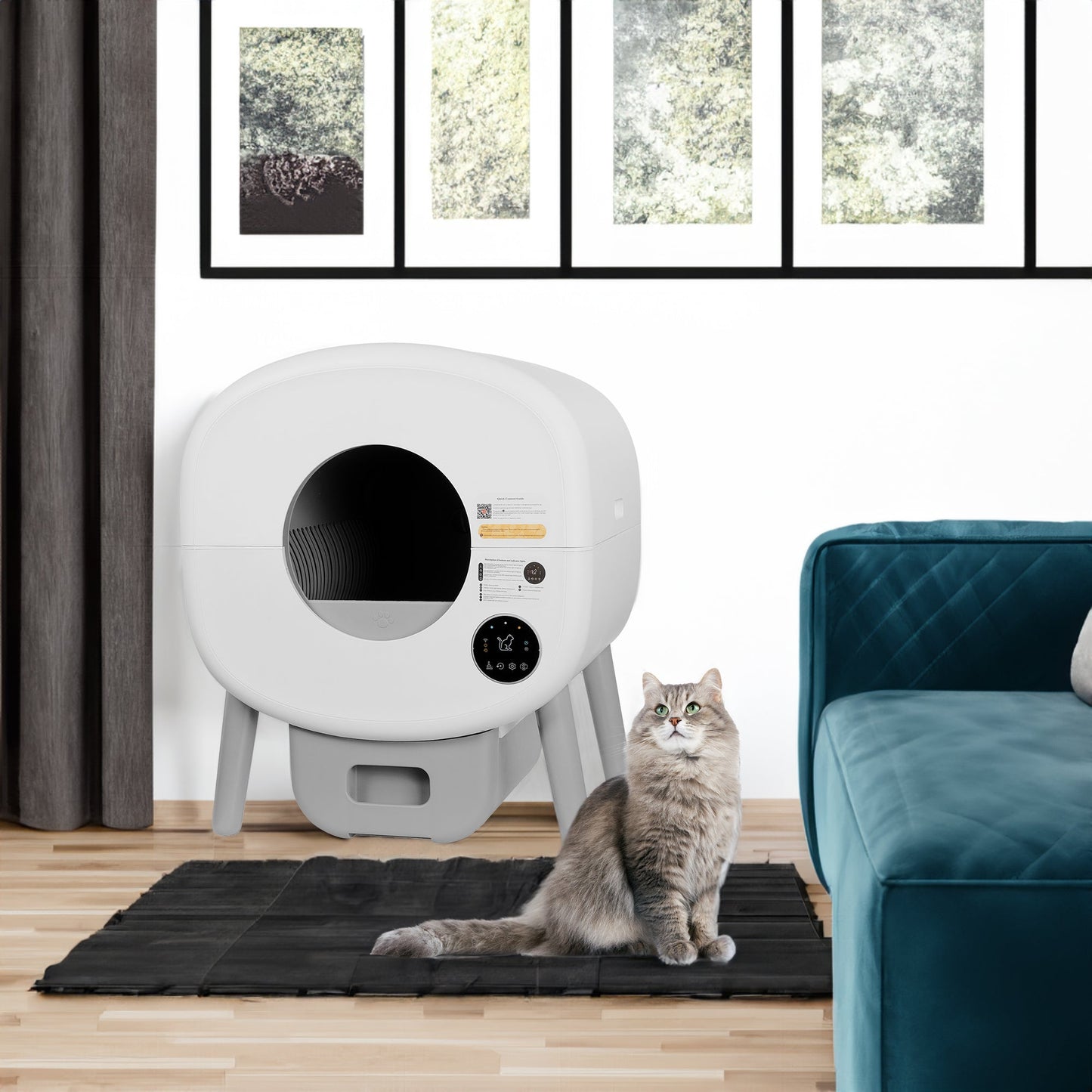 Smart Automatic Cat Litter Box - Large Self-Cleaning