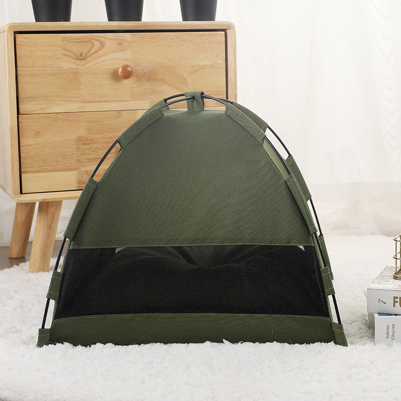 Indoor Cat Tent & Dog House Bed with Cushion - Majestic Pet Kingdom