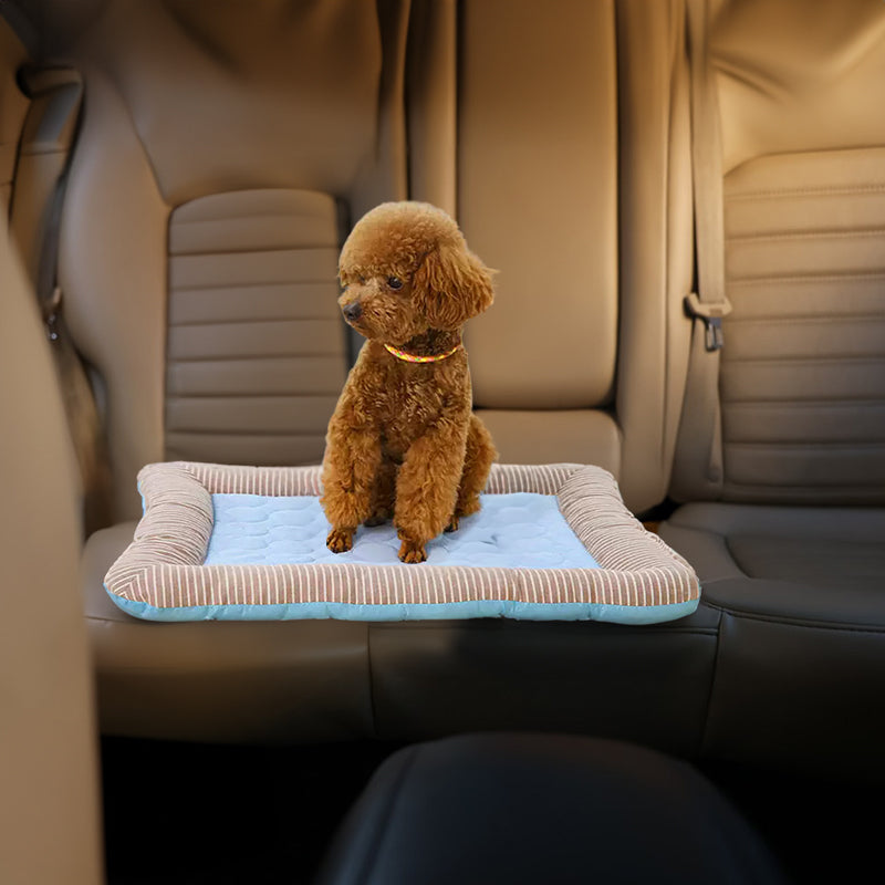 Cooling Pet Mat: Breathable Ice Silk Bed Pad