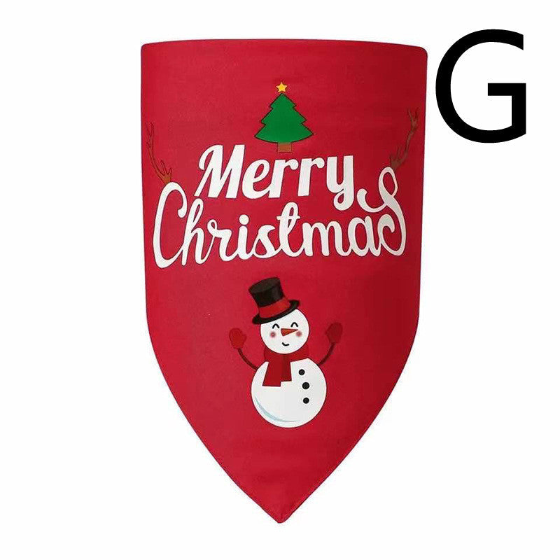 Double-Layered Festive Christmas Dog Bandana