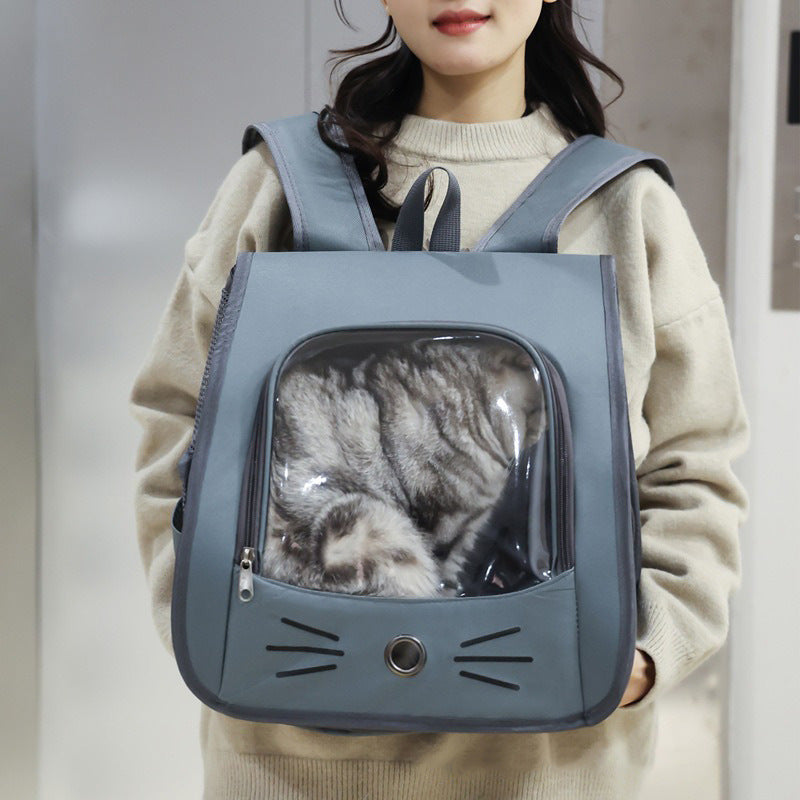 Pet Cat Carrier Bag Cat Backpack Outdoor Breathable Portable Shoulders Bag For Cats Small Dogs Transport Carrier - Majestic Pet Kingdom