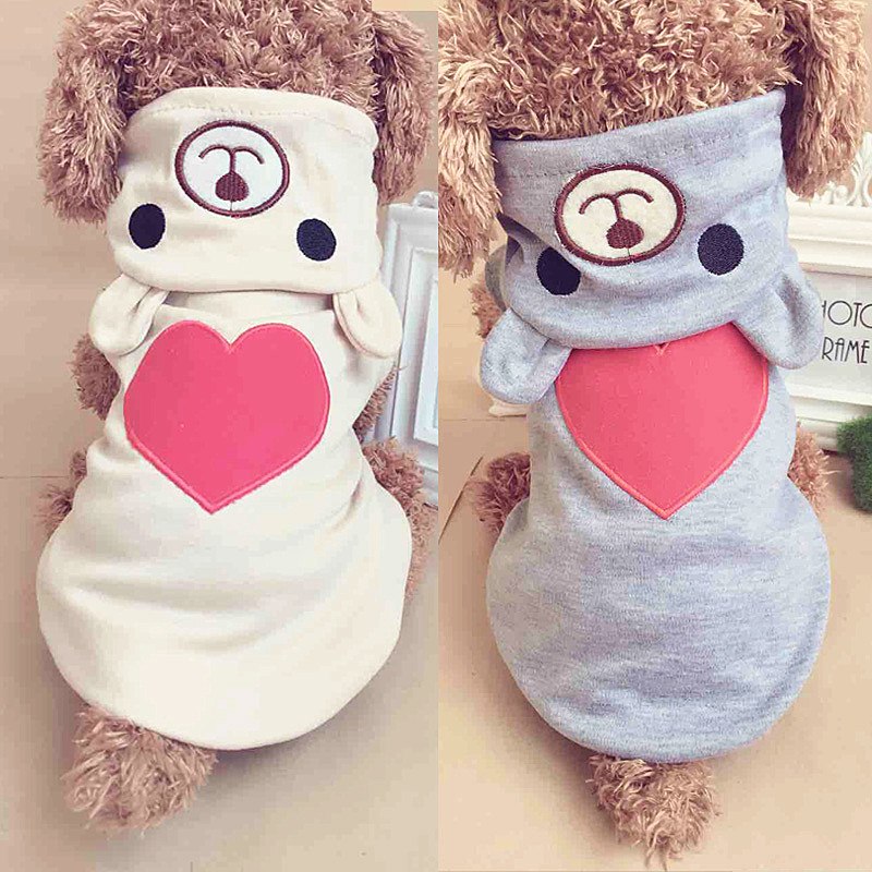 Summer pet clothes, love bears, transform clothes, pet clothes - Majestic Pet Kingdom
