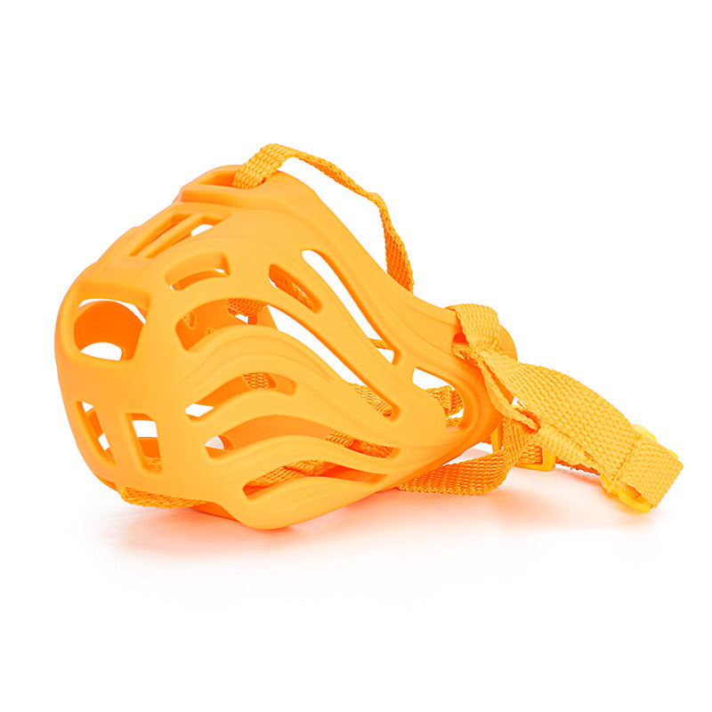 Dog Muzzle Comfortable Soft Silicone Anti-Biting Barking Mask - Detail Angle 4 | Majestic Pet Kingdom