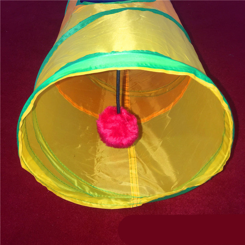 Rainbow Cat Tunnel Play Tube Climbing Frame Indoor Toy - Majestic Pet Kingdom