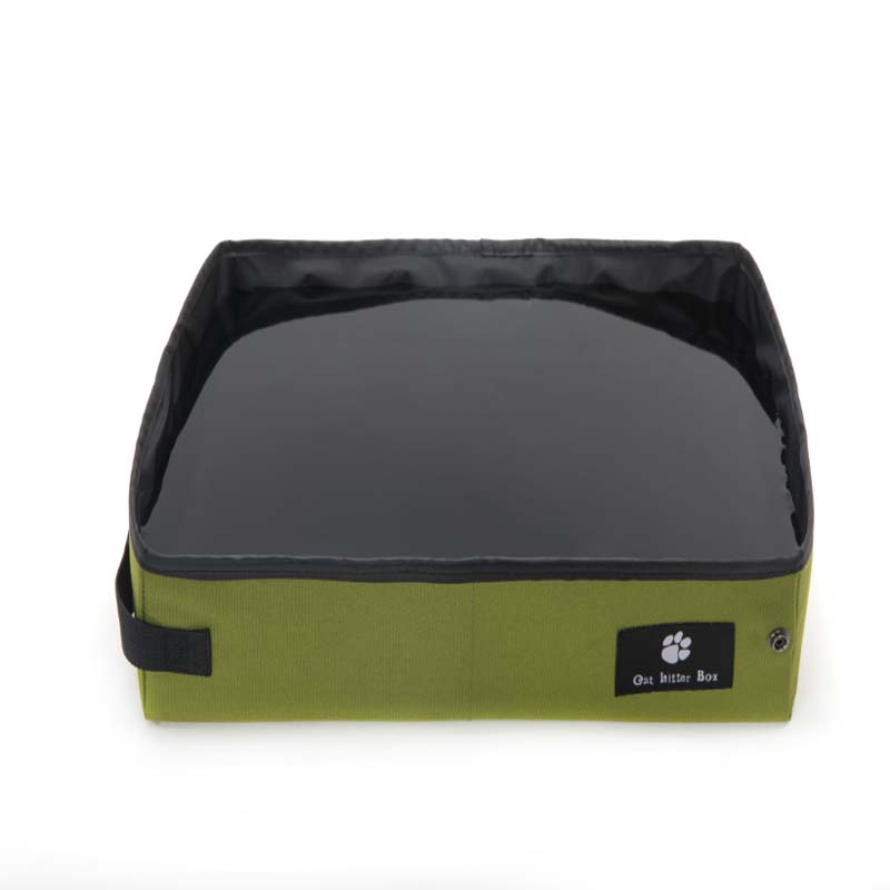 Cat Litter Box Portable Folding Waterproof Travel Litter Pan - Detail Angle 3 | Majestic Pet Kingdom