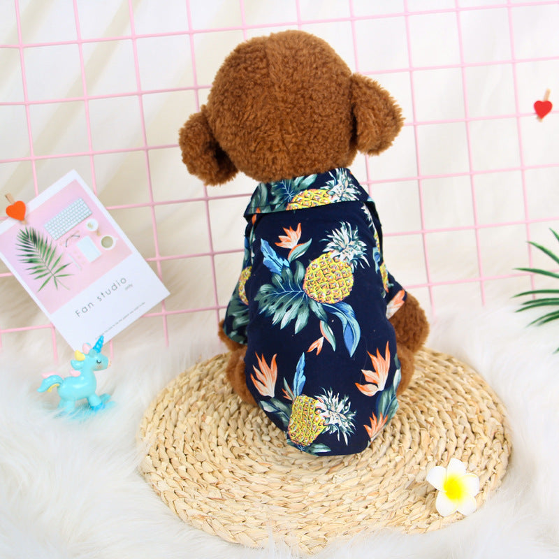 Hawaiian Teddy Small Dog Dog Shirt Cloth Cat Clothes - Majestic Pet Kingdom
