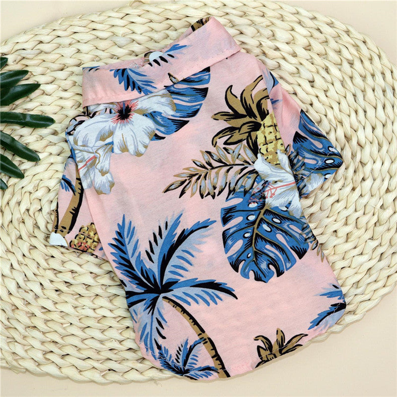 Hawaiian Teddy Small Dog Dog Shirt Cloth Cat Clothes - Majestic Pet Kingdom