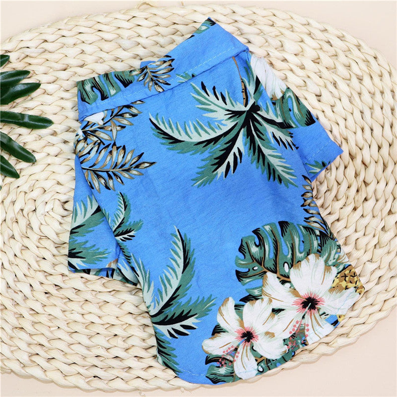 Hawaiian Teddy Small Dog Dog Shirt Cloth Cat Clothes - Majestic Pet Kingdom