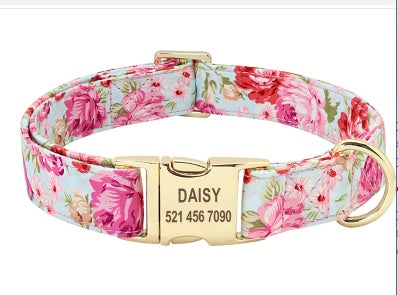 Dog Collar Custom Engraved Anti-Lost Identity Nameplate Band - Detail Angle 7 | Majestic Pet Kingdom