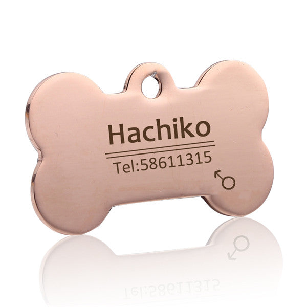 Free engraving Pet Dog cat collar accessories Decoration Pet ID Dog Tags Collars stainless steel cat tag customized tag