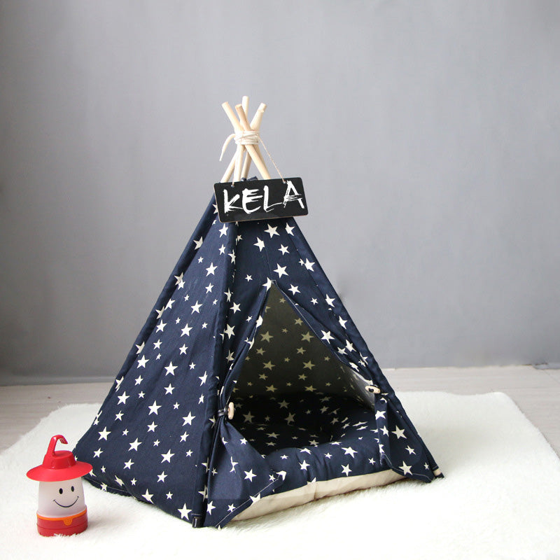Indian Style Teepee Tent for Small & Medium Dogs - Majestic Pet Kingdom
