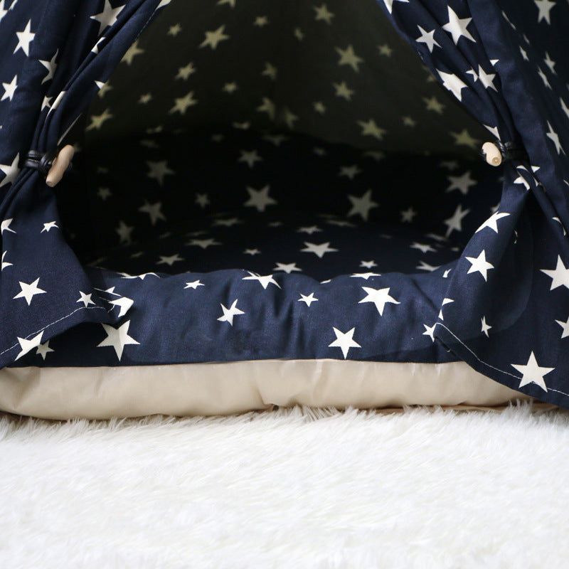 Indian Style Teepee Tent for Small & Medium Dogs - Majestic Pet Kingdom