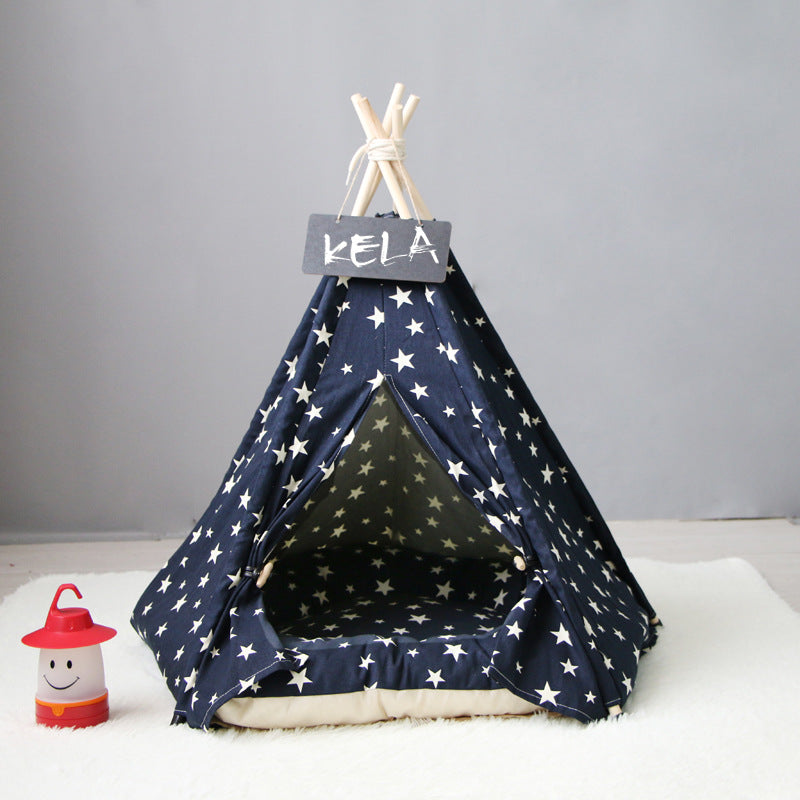 Indian Style Teepee Tent for Small & Medium Dogs - Majestic Pet Kingdom
