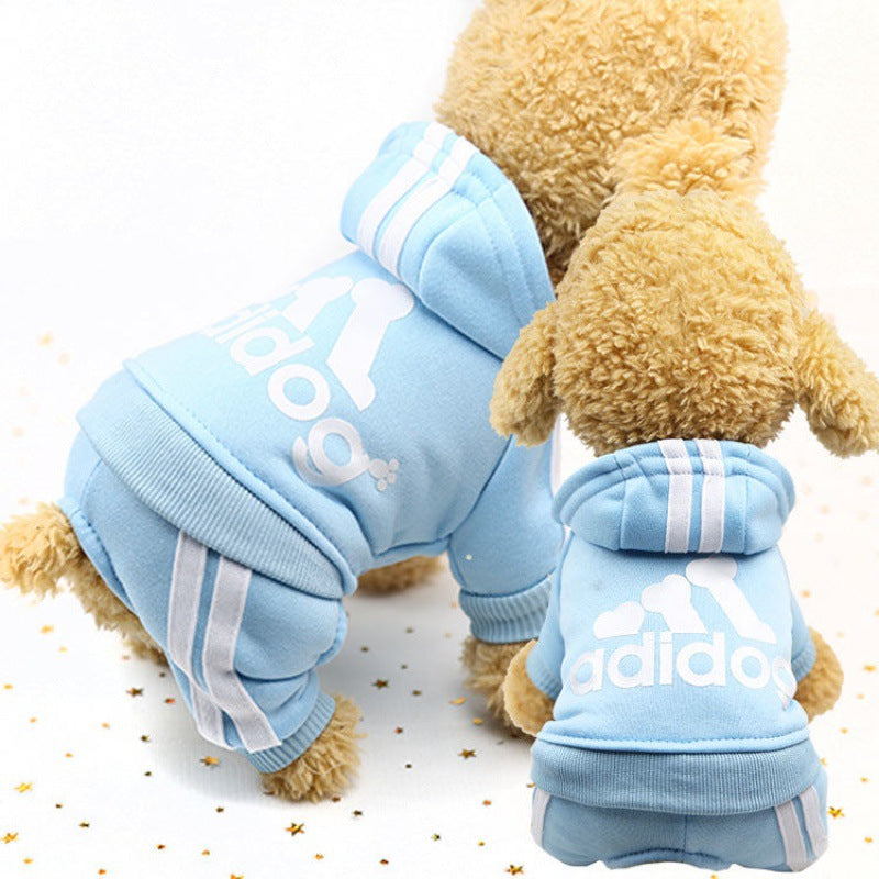 Autumn And Winter New Four-Legged Dog Clothes Teddy Bichon Hiromi Winter Clothes Thickened Pet Clothes Cute - Majestic Pet Kingdom