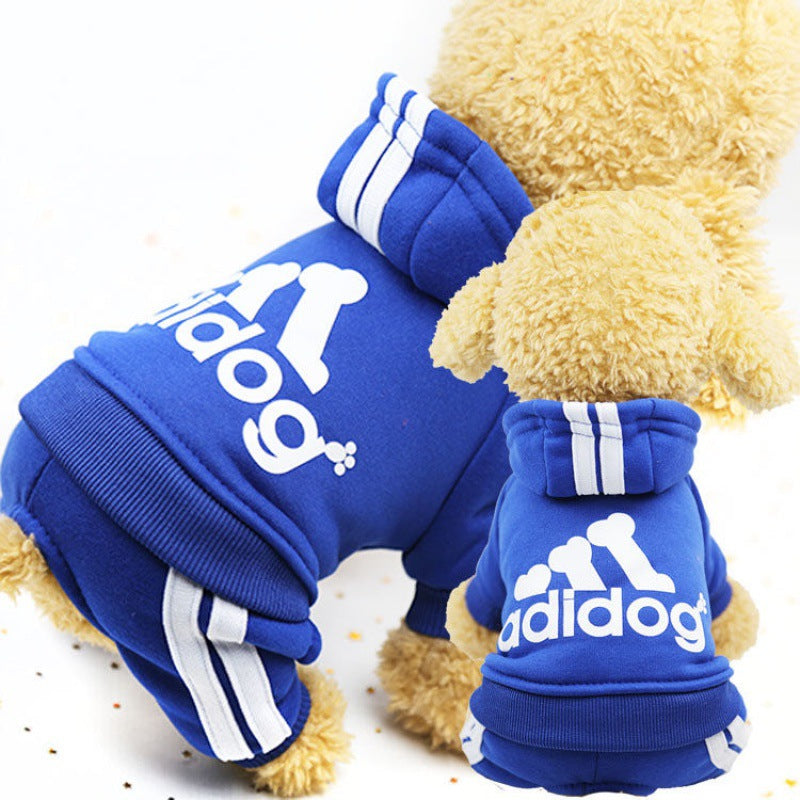 Autumn And Winter New Four-Legged Dog Clothes Teddy Bichon Hiromi Winter Clothes Thickened Pet Clothes Cute - Majestic Pet Kingdom