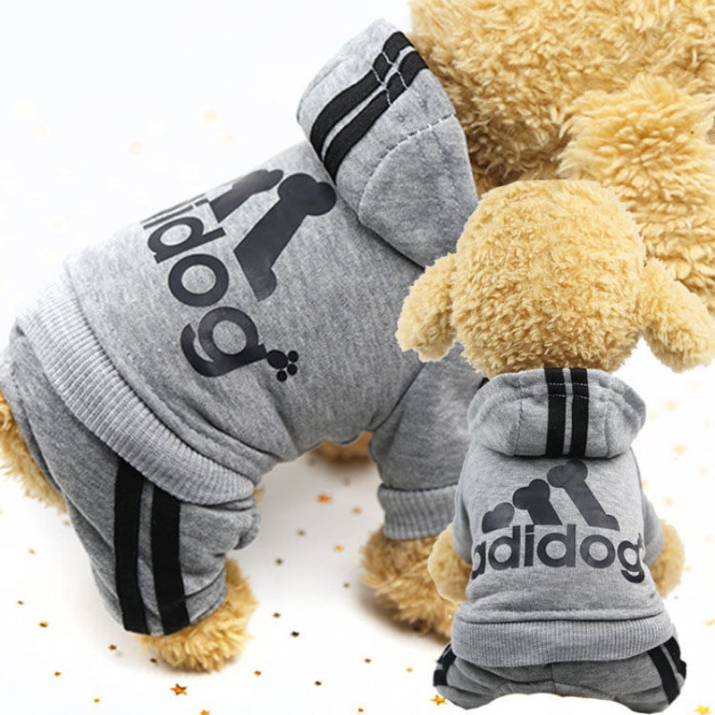 Autumn And Winter New Four-Legged Dog Clothes Teddy Bichon Hiromi Winter Clothes Thickened Pet Clothes Cute - Majestic Pet Kingdom