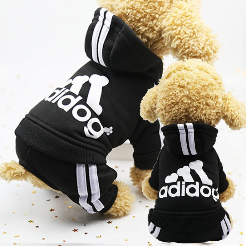 Autumn And Winter New Four-Legged Dog Clothes Teddy Bichon Hiromi Winter Clothes Thickened Pet Clothes Cute - Majestic Pet Kingdom