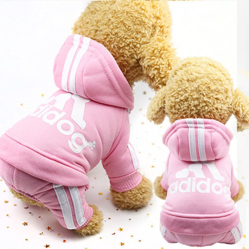 Autumn And Winter New Four-Legged Dog Clothes Teddy Bichon Hiromi Winter Clothes Thickened Pet Clothes Cute - Majestic Pet Kingdom