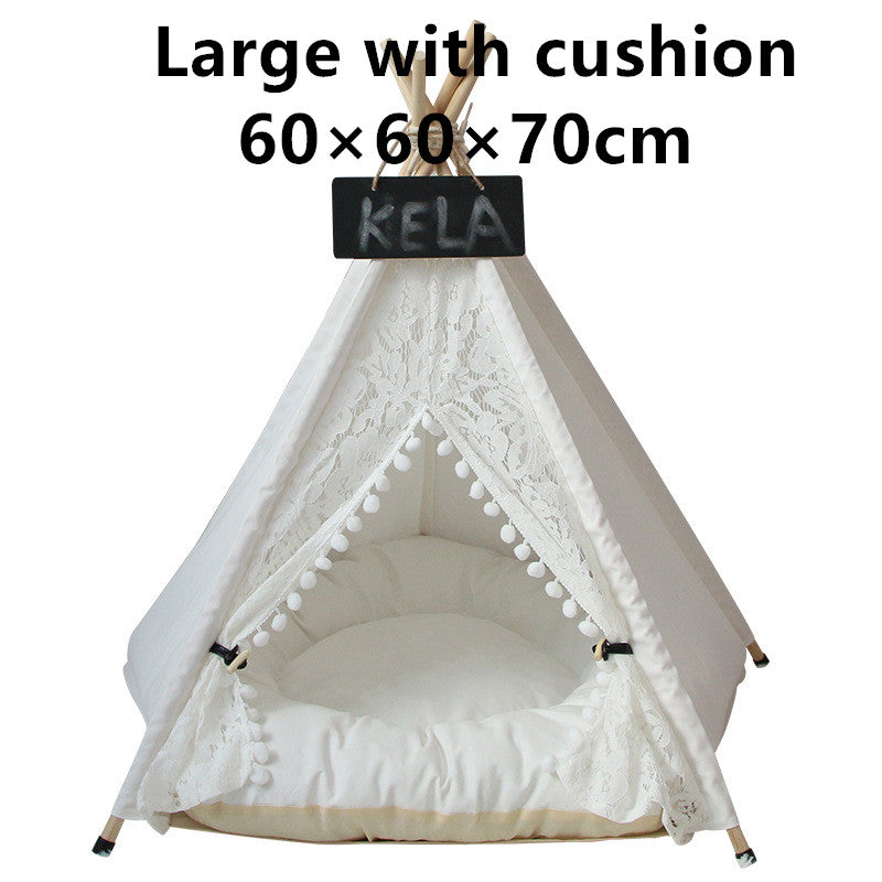 Indian Style Teepee Tent for Small & Medium Dogs - Majestic Pet Kingdom