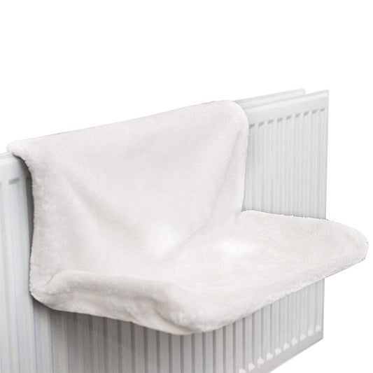 Cat Hammock Iron Frame Radiator Warm Plush Hanging Bed Shelf