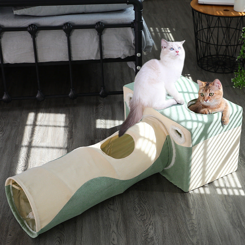 Cat Cave House Closed Four Seasons Universal Play Tunnel - Majestic Pet Kingdom